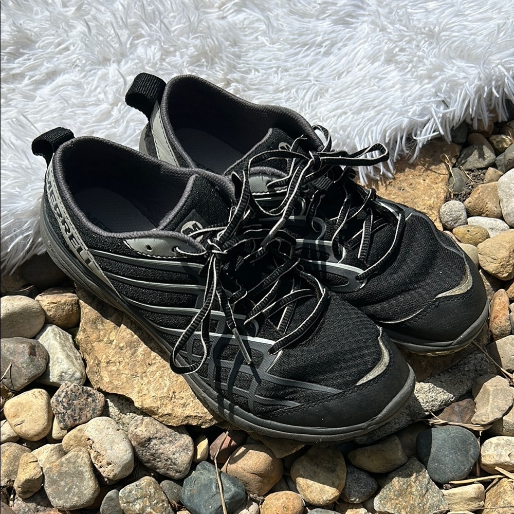 Merrell Black and Gray Athletic Trail Shoes